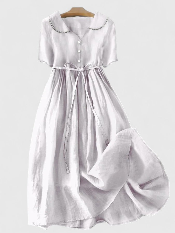 Romantic Blush Floral Midi Dress