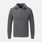 Men's Wool-Blend Half-Zip Sweater