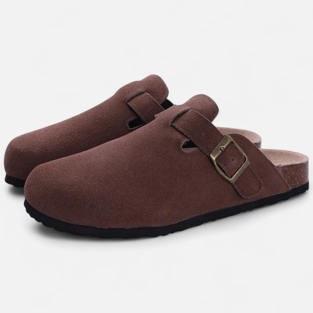 Men’s Trendy Home Indoor Slip-on Suede Mules Loungewear Clog