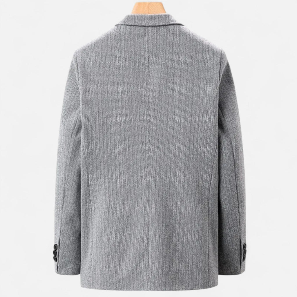 Men's Wool Blend Business Lapel Jacket