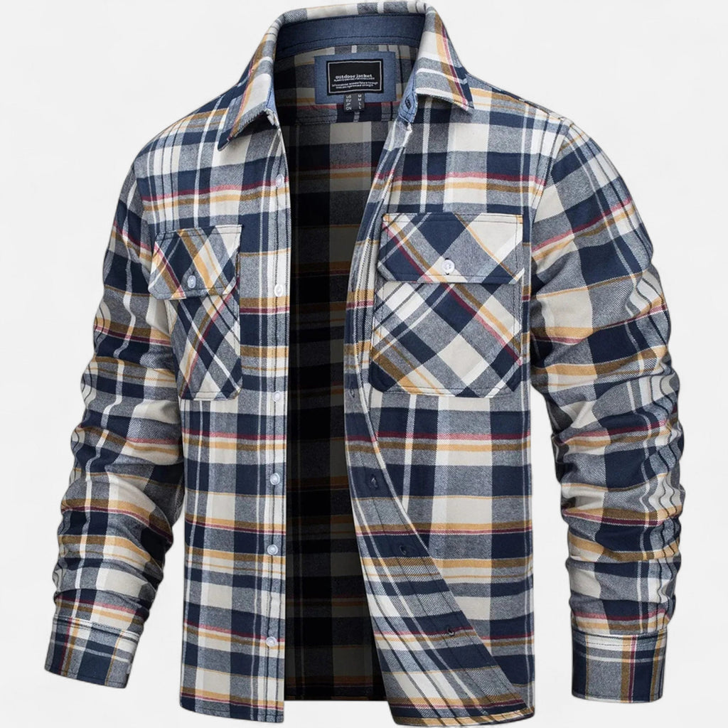 Men's Oversized Lightweight Flannel Shirt Jacket