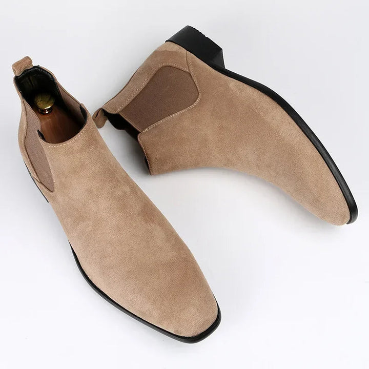 Men's Functional Pull-on Ankle Chelsea Boots with Elastic Gusset