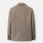 Men's Wool Blend Business Lapel Jacket