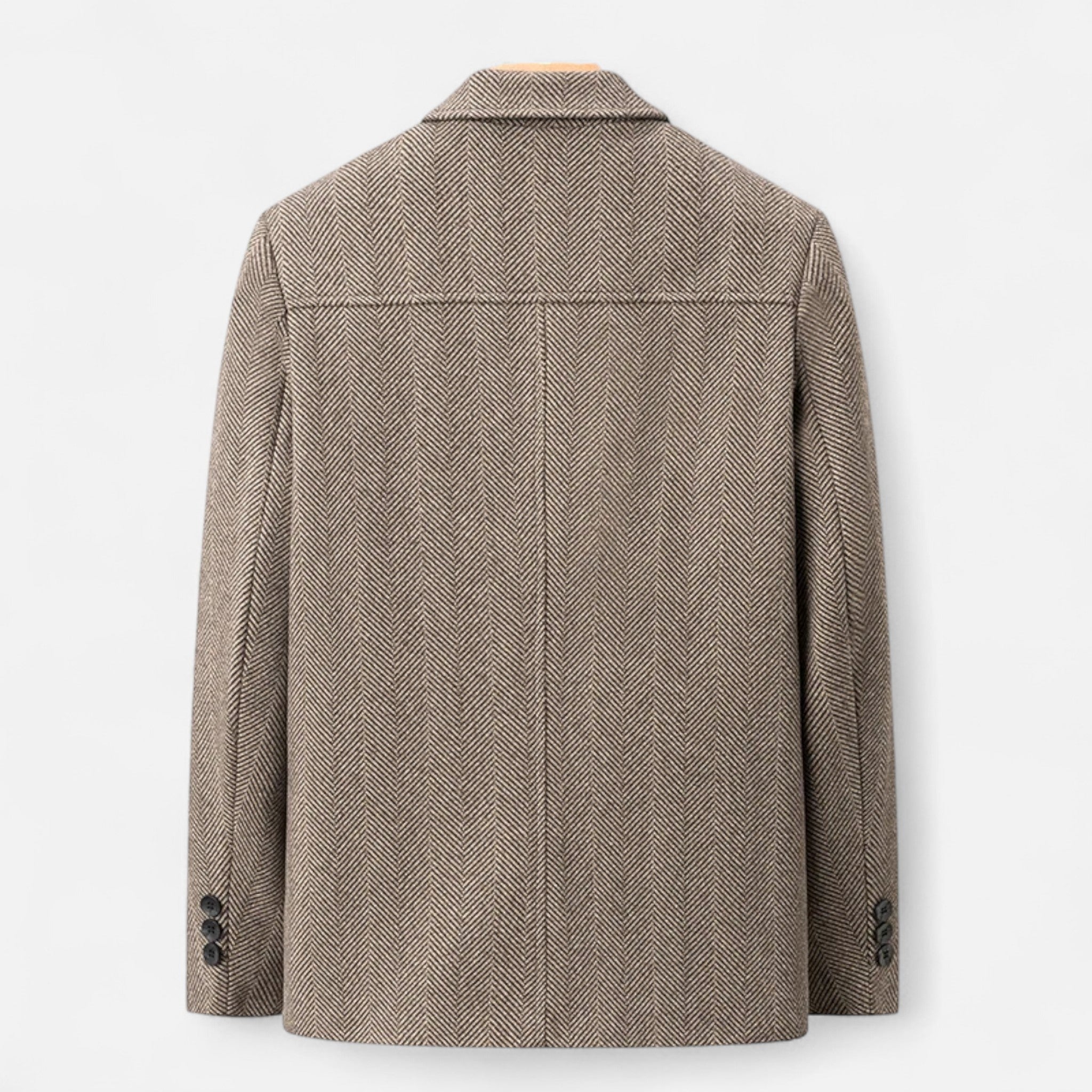 Men's Wool Blend Business Lapel Jacket