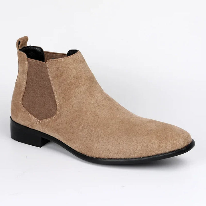 Men's Functional Pull-on Ankle Chelsea Boots with Elastic Gusset
