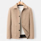 Men's Wool Blend Business Lapel Jacket