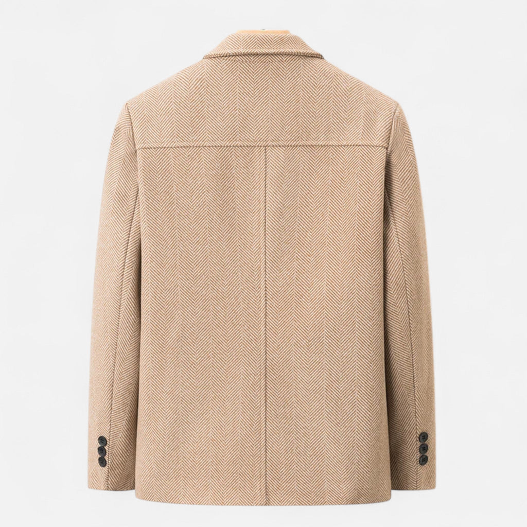 Men's Wool Blend Business Lapel Jacket