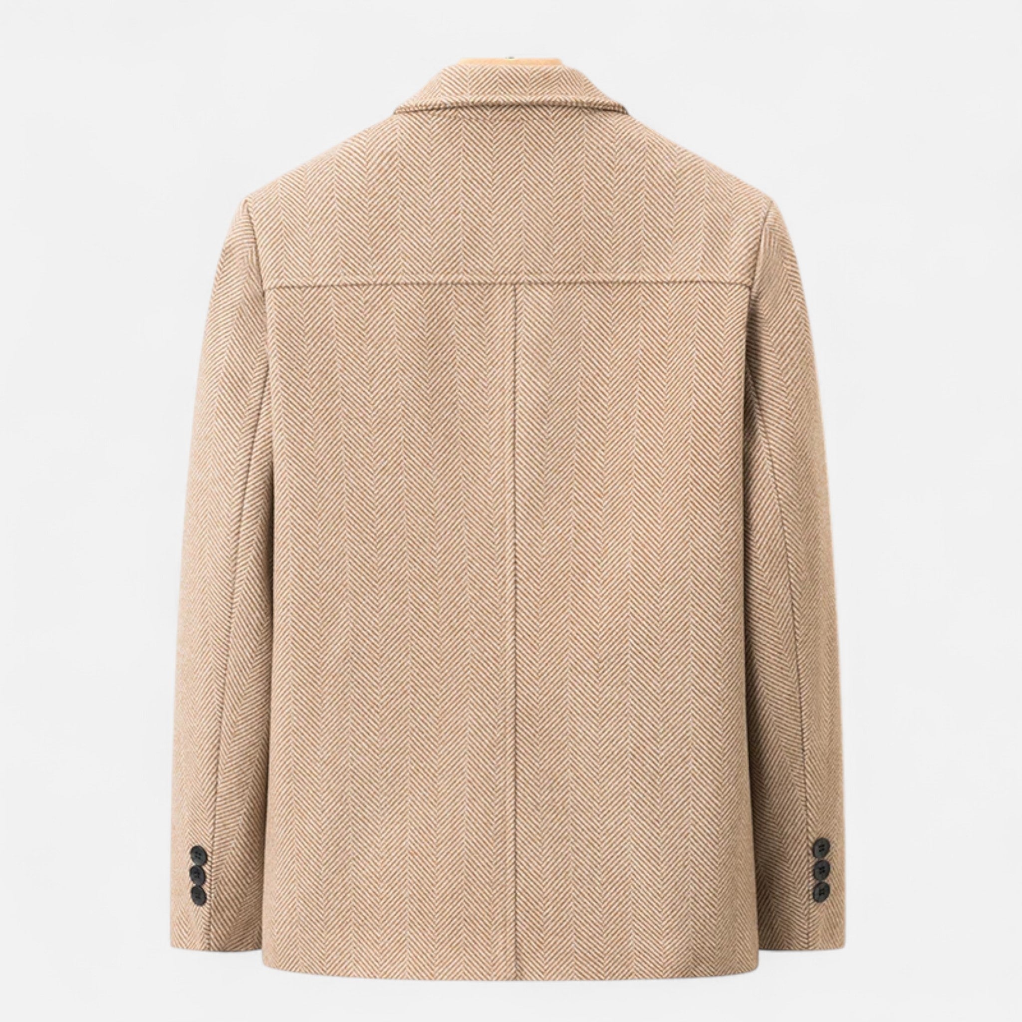 Men's Wool Blend Business Lapel Jacket
