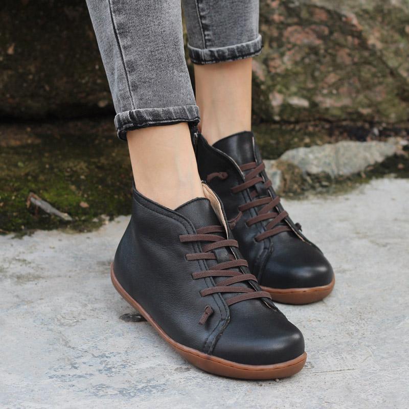 Botas cómodas con cremallera para uso diario