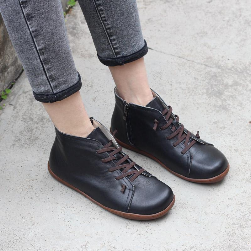 Botas cómodas con cremallera para uso diario