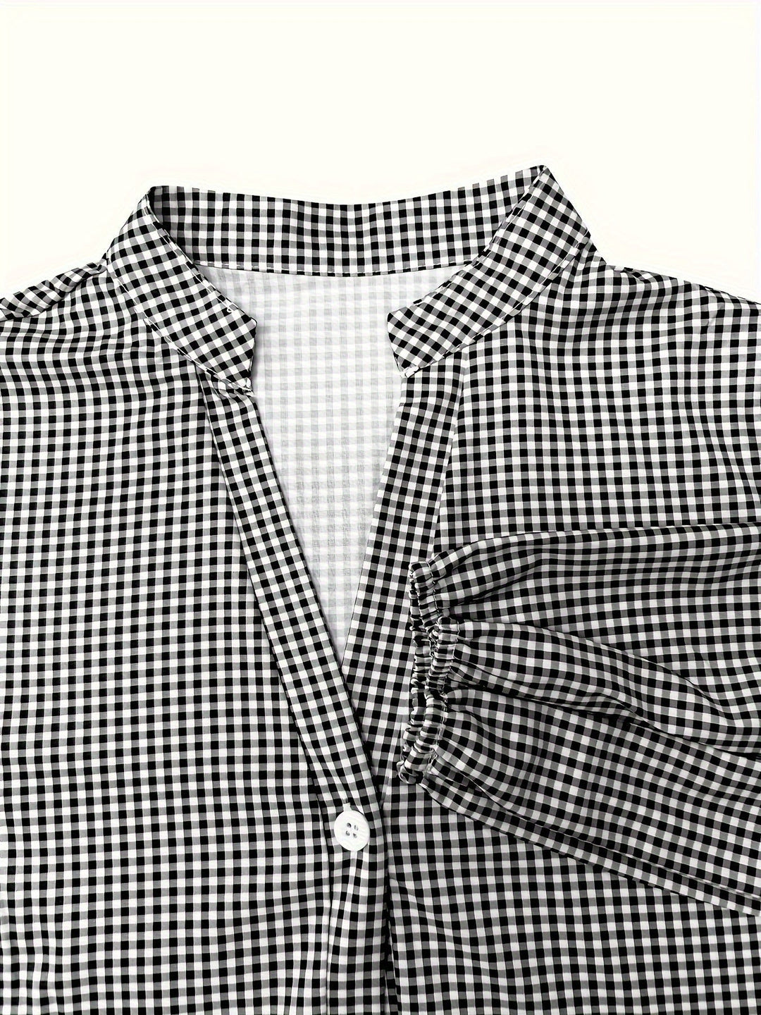 Women's Casual Gingham-Style Long Striped Summer Dress - Ideal for Outdoor Sunny Occasion