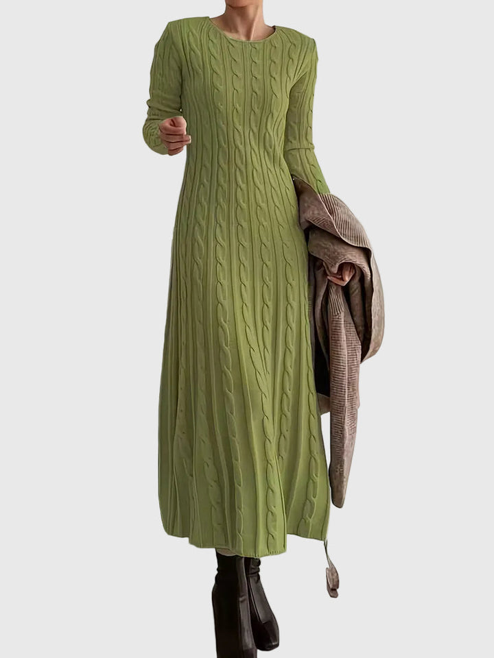 Vestido largo de punto suave
