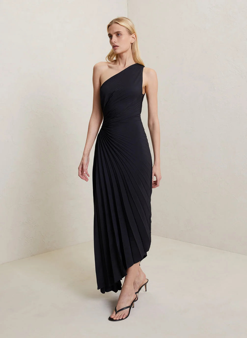 Luxurious Evening Party Asymmetric Maxi Dress for Women