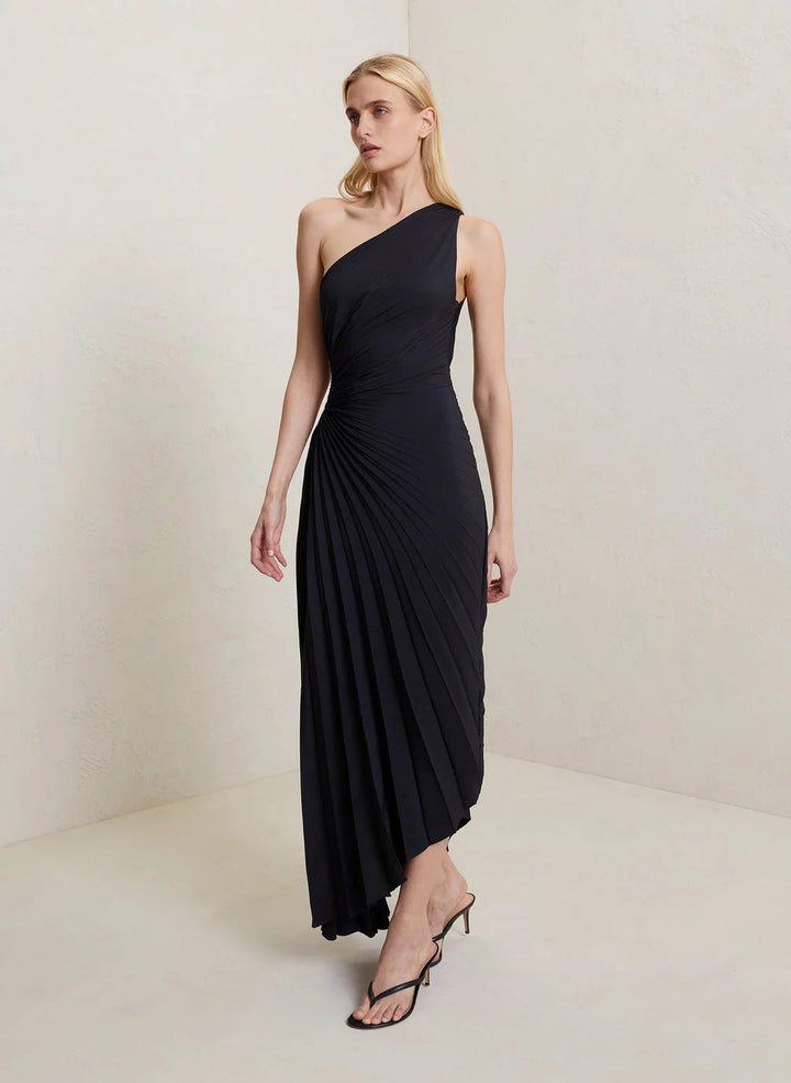 Luxurious Evening Party Asymmetric Maxi Dress for Women
