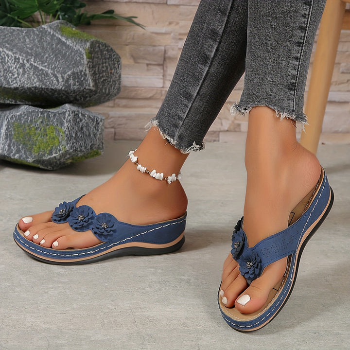 Orthopedic Slip-On Sandals with Cushioned Sole