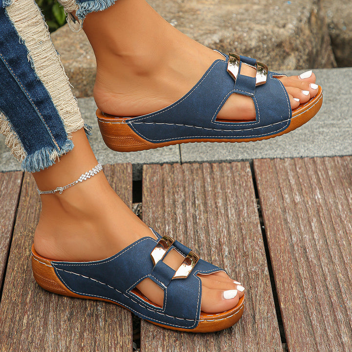 Adjustable Buckle Comfort Sandals
