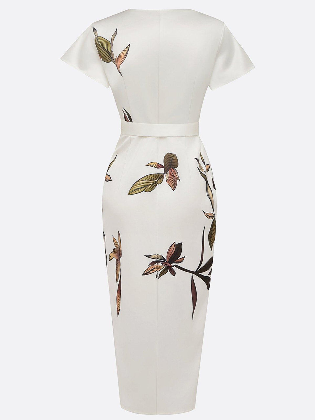 Elegancka sukienka midi kopertowa