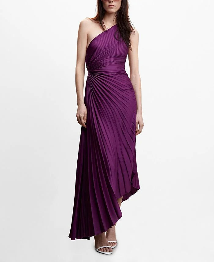 Luxurious Evening Party Asymmetric Maxi Dress for Women