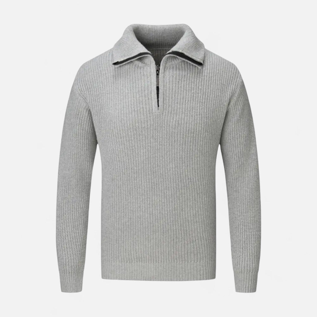 Men's Wool-Blend Half-Zip Sweater