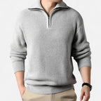 Men's Wool-Blend Half-Zip Sweater