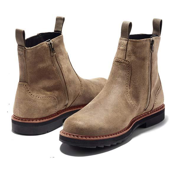 Men's Practical Ankle Chelsea Boots with Elastic Side Panels