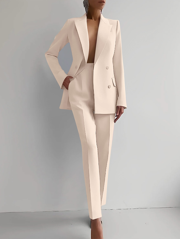 Completo pantaloni slim doppiopetto