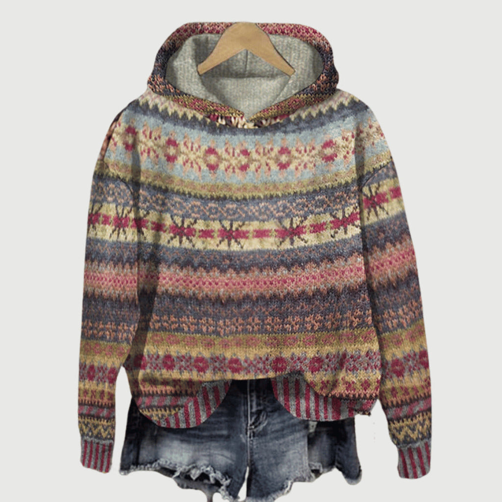 Printed Casual Hoodie