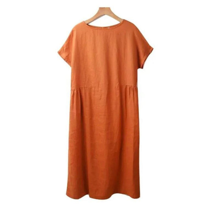 Vestido de verano versátil, elegante y favorecedor de manga corta para mujer