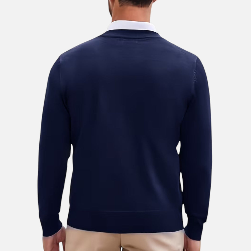 Men's V-Neck Knit Sweater