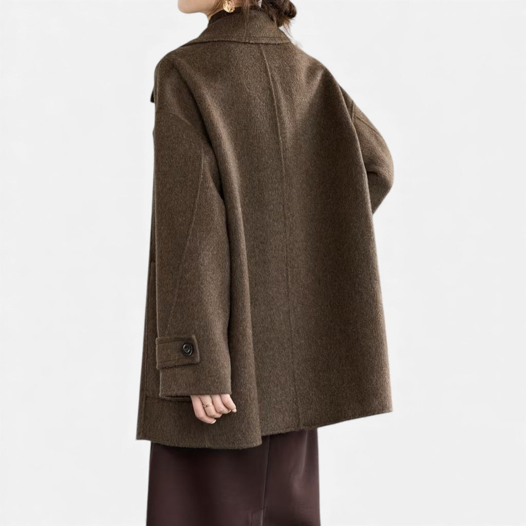 Women's Alpaca-Blend Thick Winter Coat