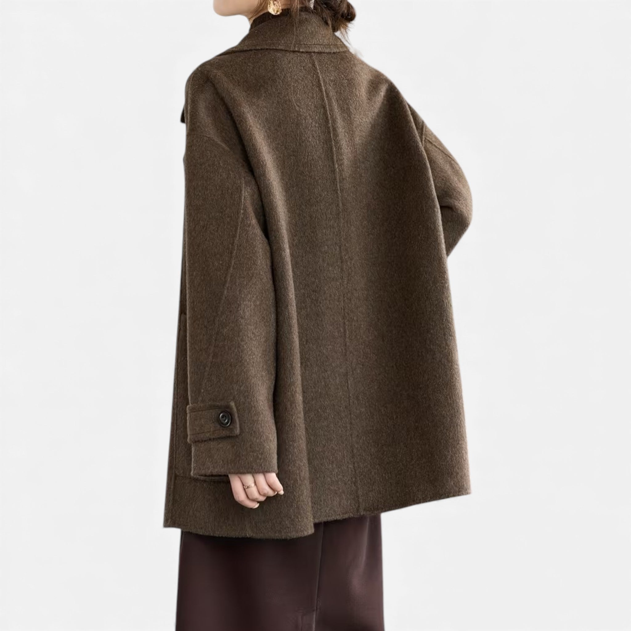 Women's Alpaca-Blend Thick Winter Coat
