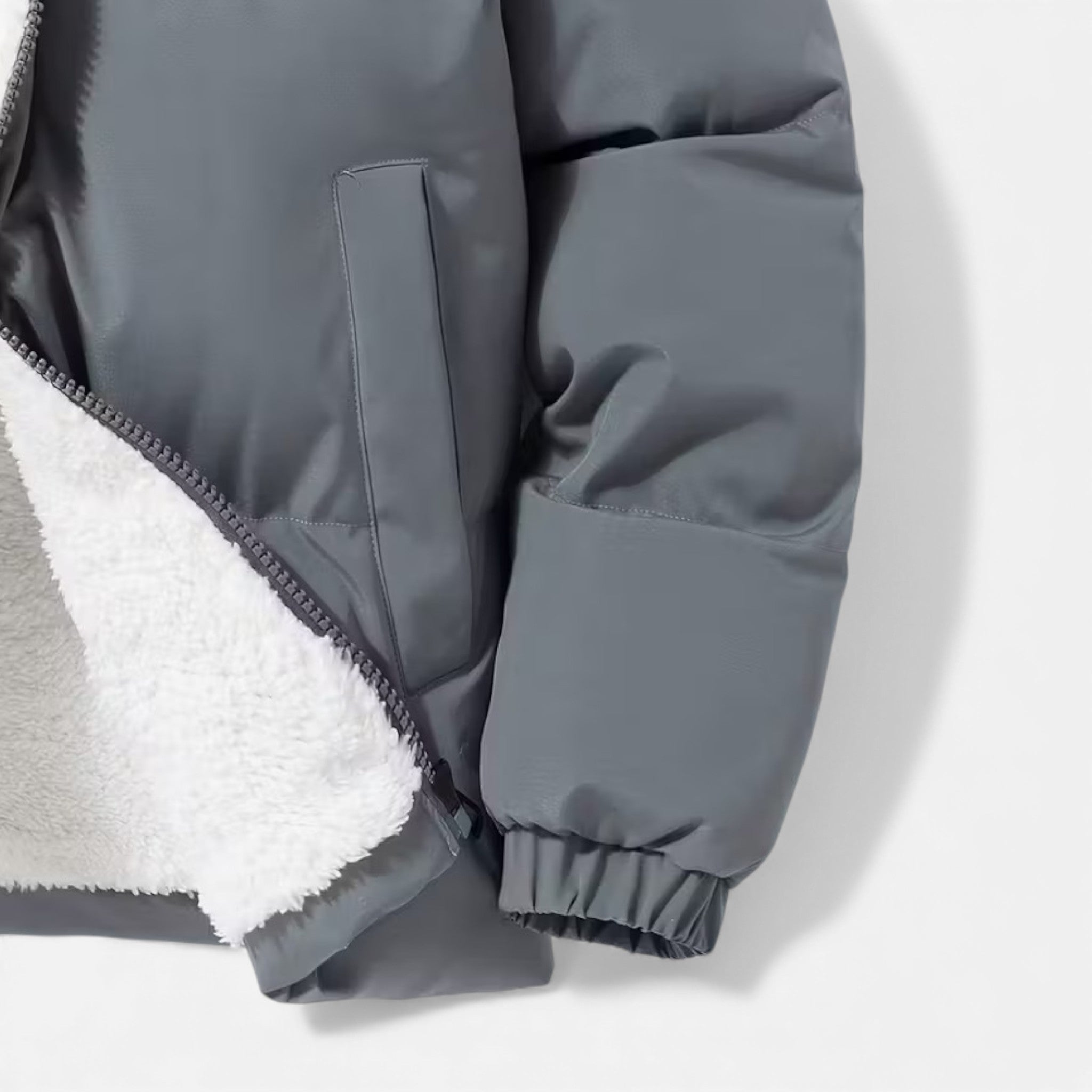 Men's Lambswool Plush Puffer Jacket