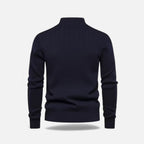 Men's Zip Front Thermal Knit Sweater
