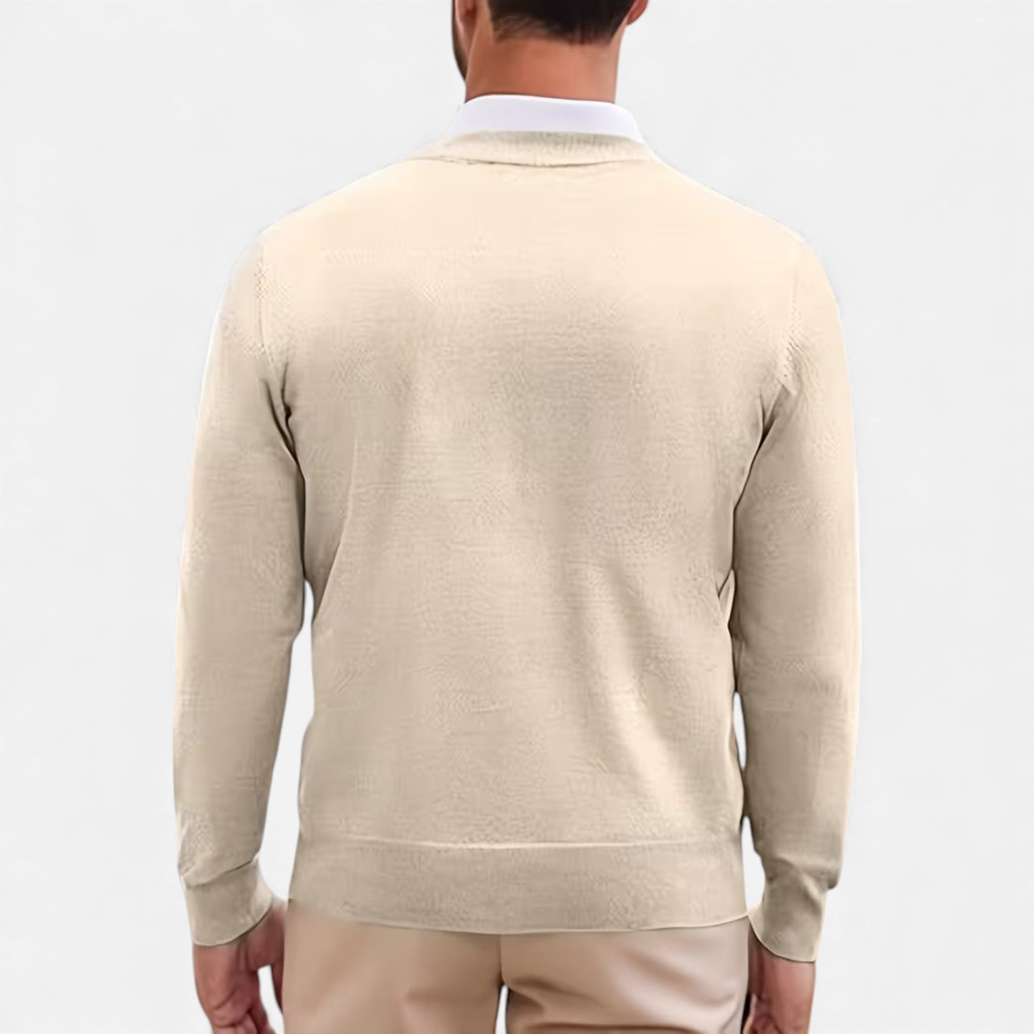 Men's V-Neck Knit Sweater