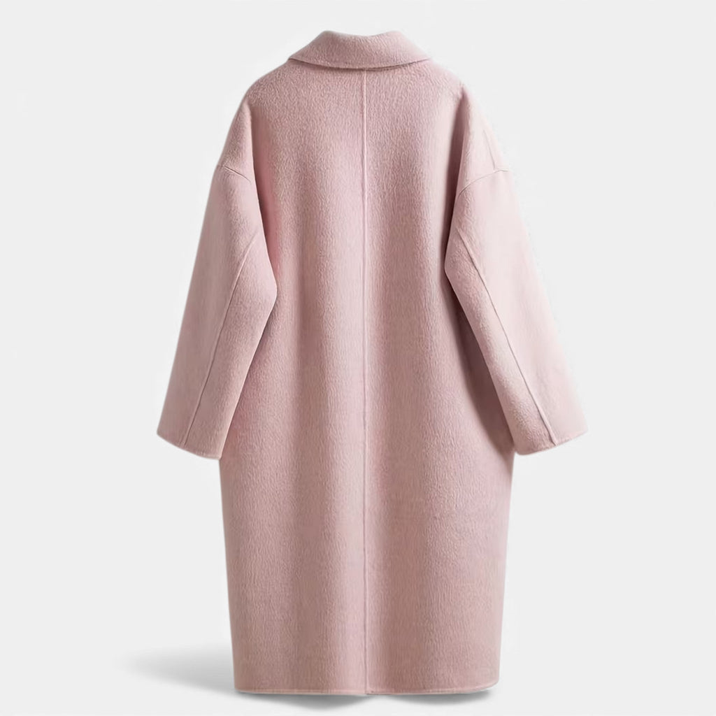 Women’s Double Pocket Wool Blend Winter Coat