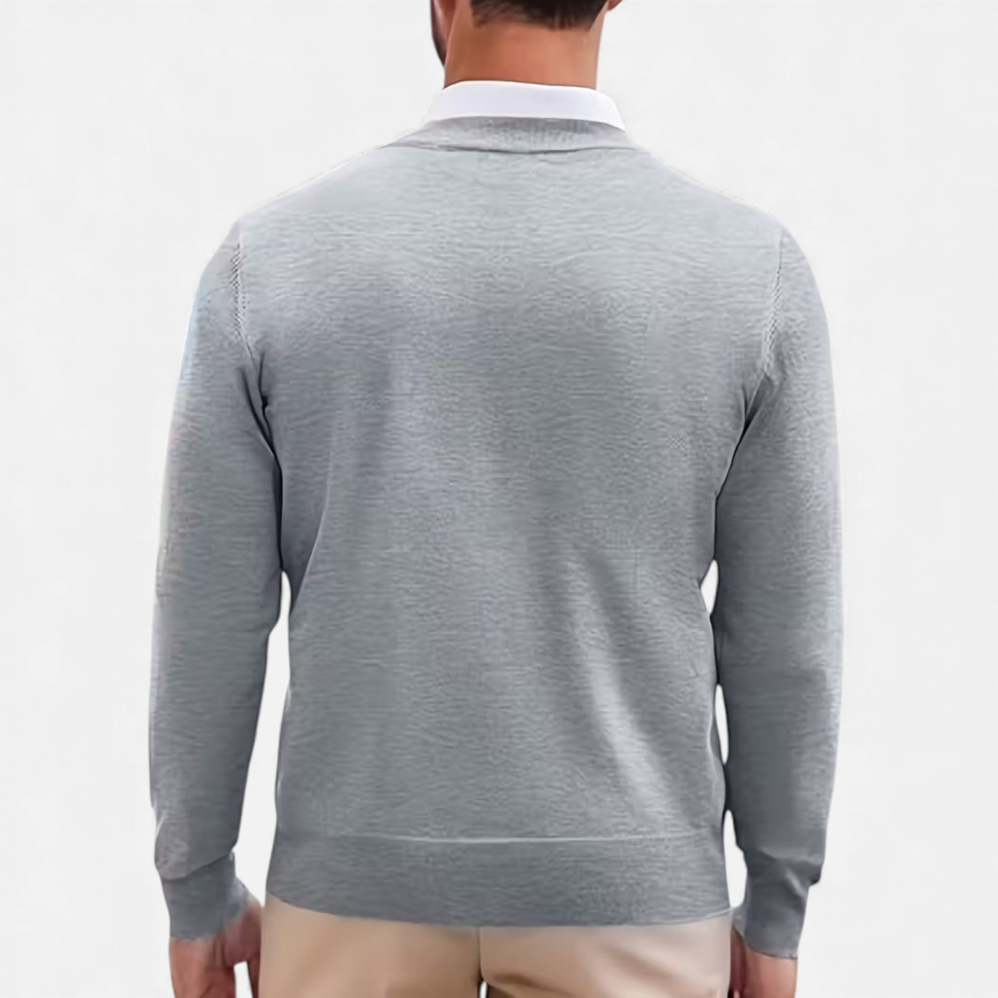 Men's V-Neck Knit Sweater