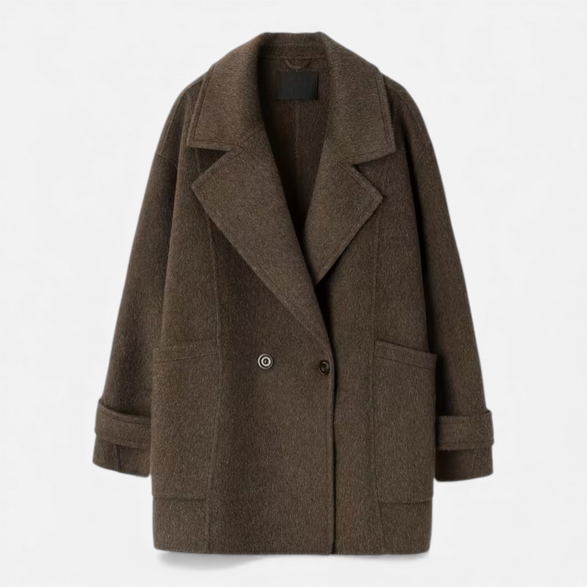 Women's Alpaca-Blend Thick Winter Coat