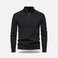Men's Zip Front Thermal Knit Sweater