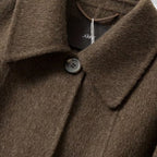 Women's Structured Long Wool Blend Winter Coat