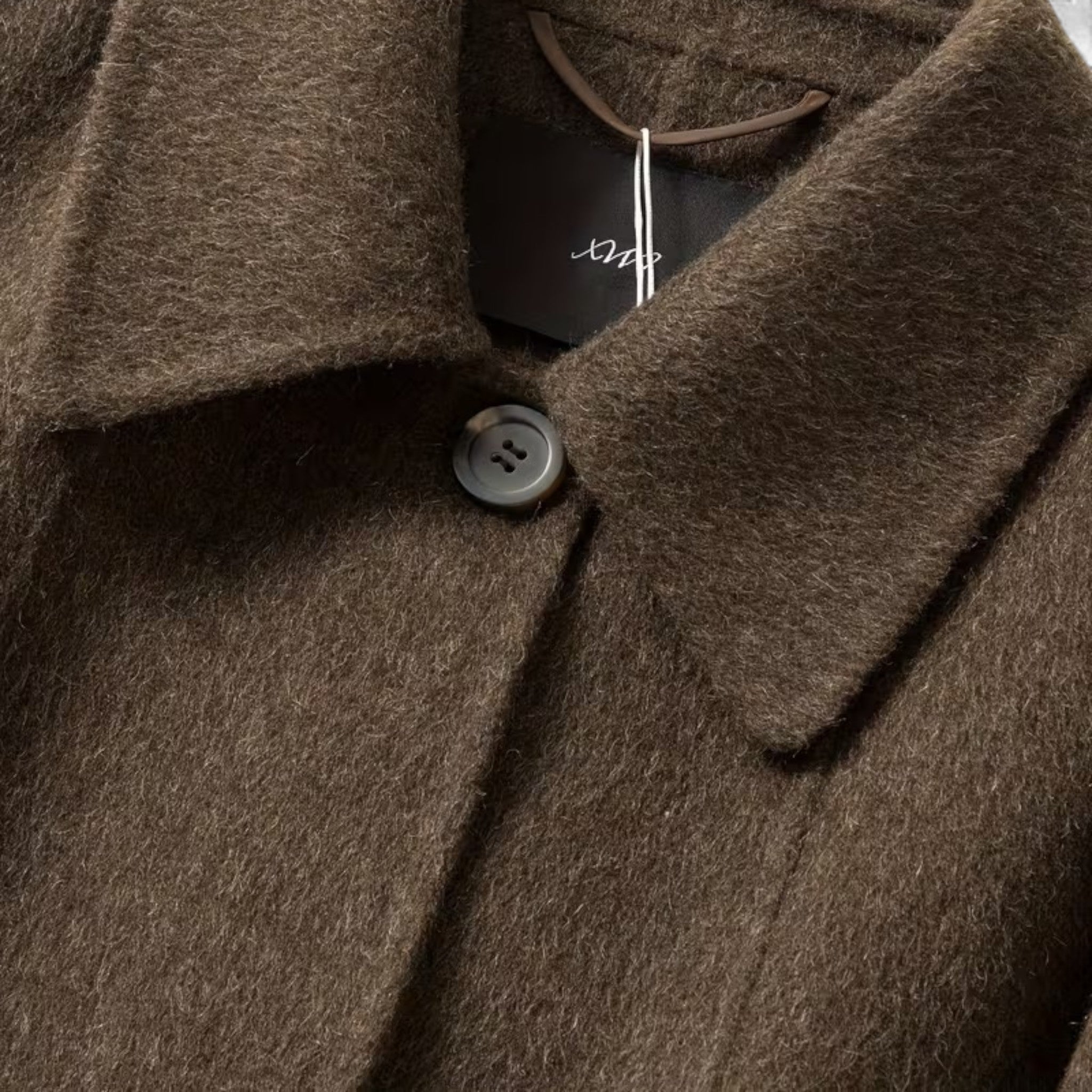 Women's Structured Long Wool Blend Winter Coat