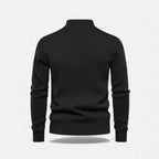 Men's Zip Front Thermal Knit Sweater