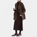 Women's Alpaca-Blend Thick Winter Coat
