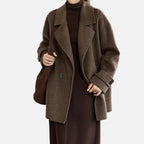 Women's Alpaca-Blend Thick Winter Coat