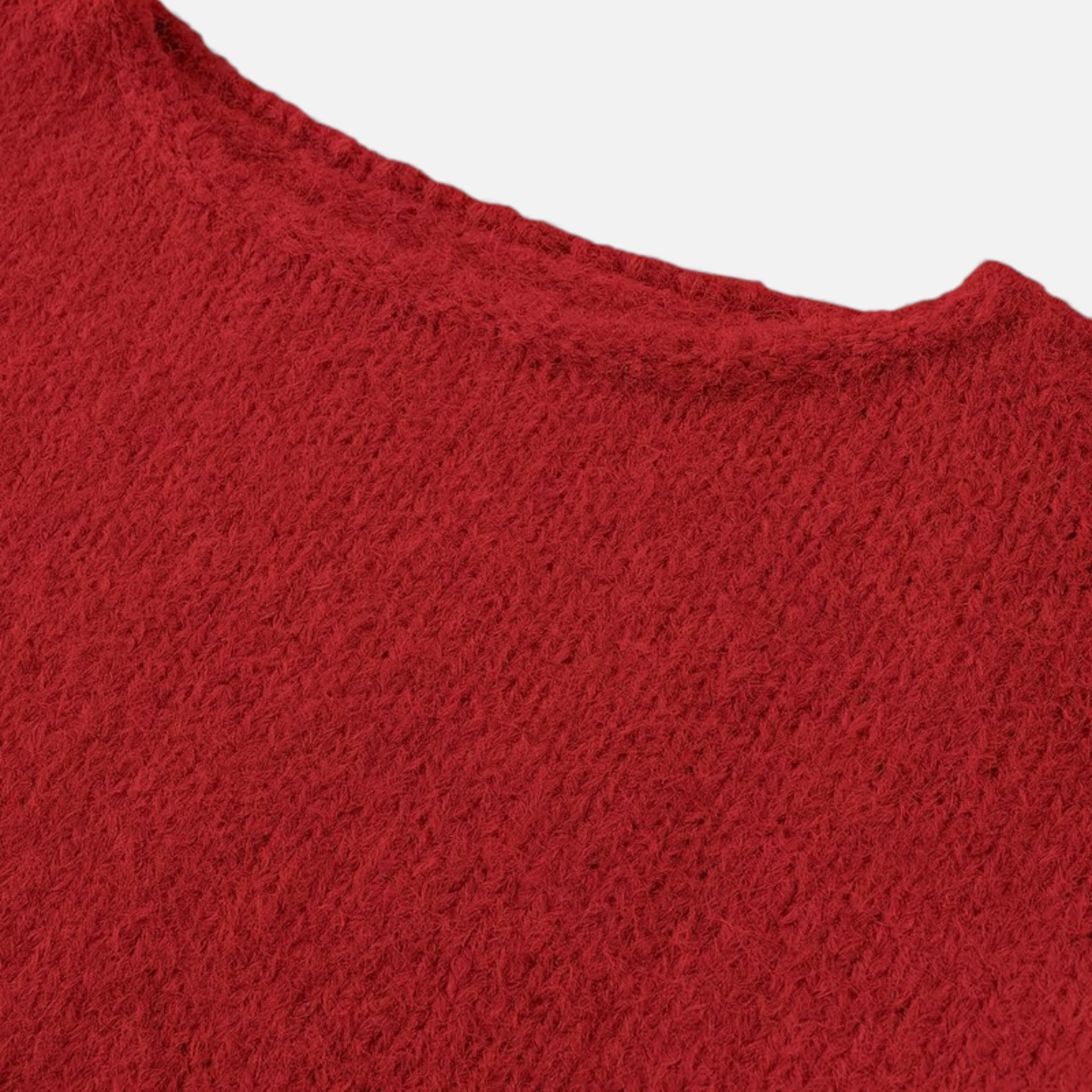 Women's Off-Shoulder Knit Winter Sweater