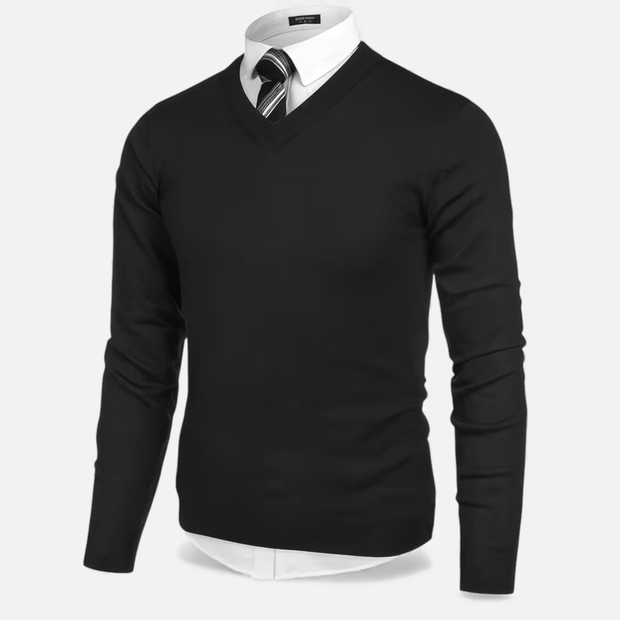 Men's V-Neck Knit Sweater