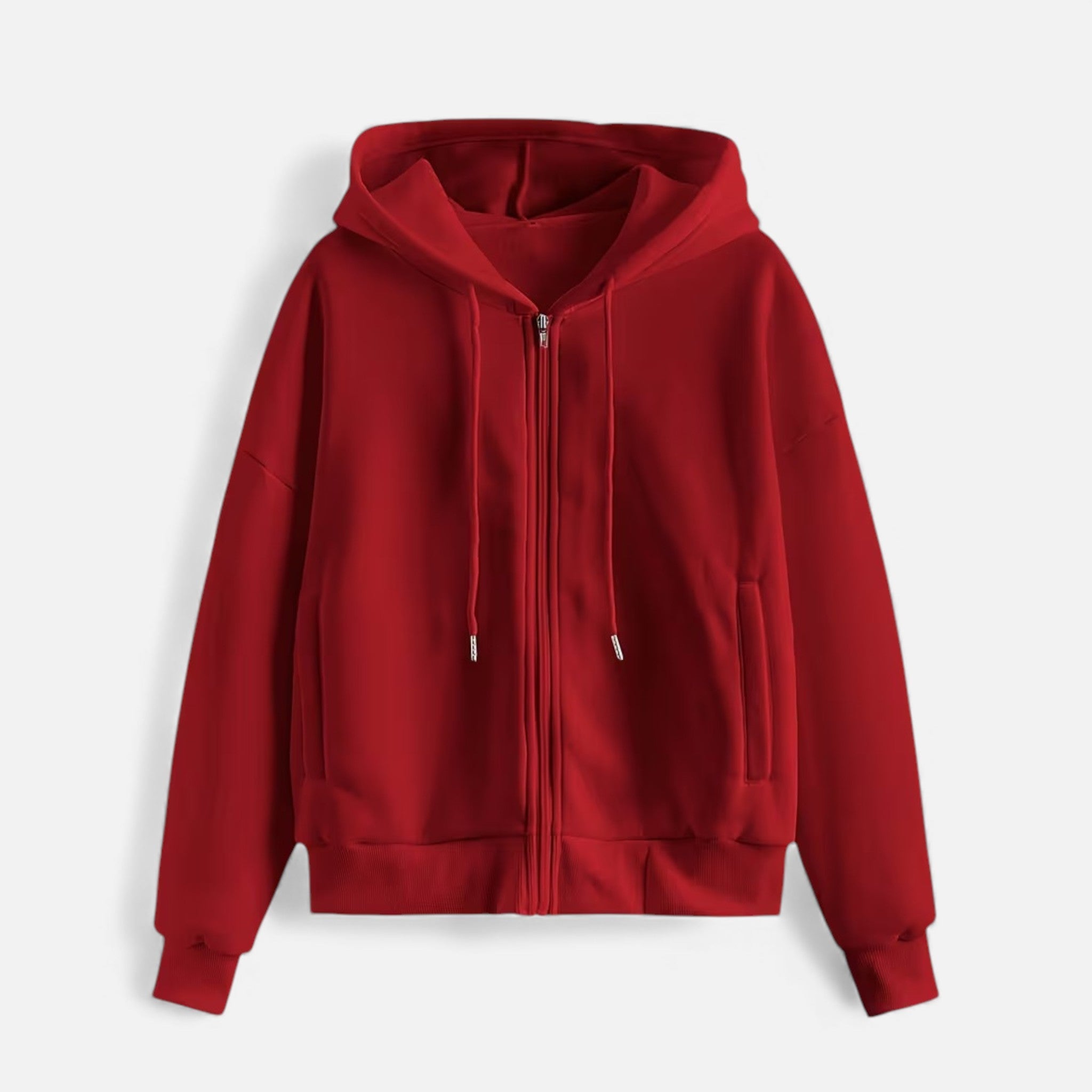 Women's Zip-Up Knit Hoodie