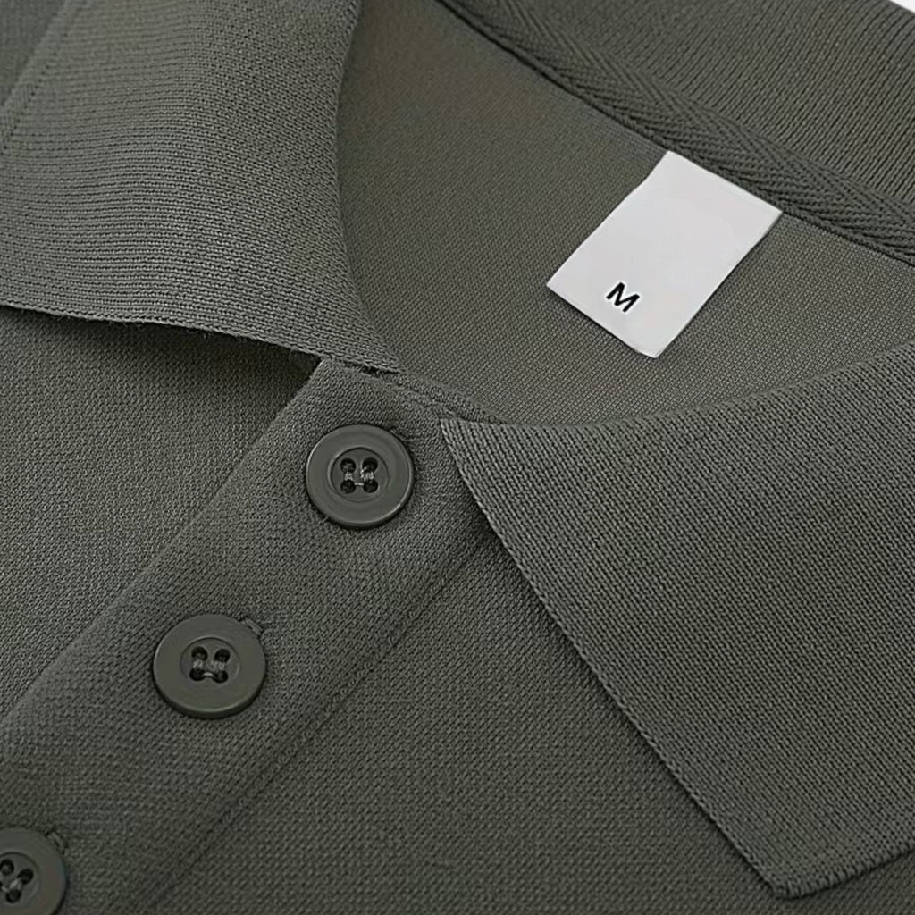 Men's Polo Knit Sweater