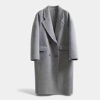 Women’s Double Pocket Wool Blend Winter Coat
