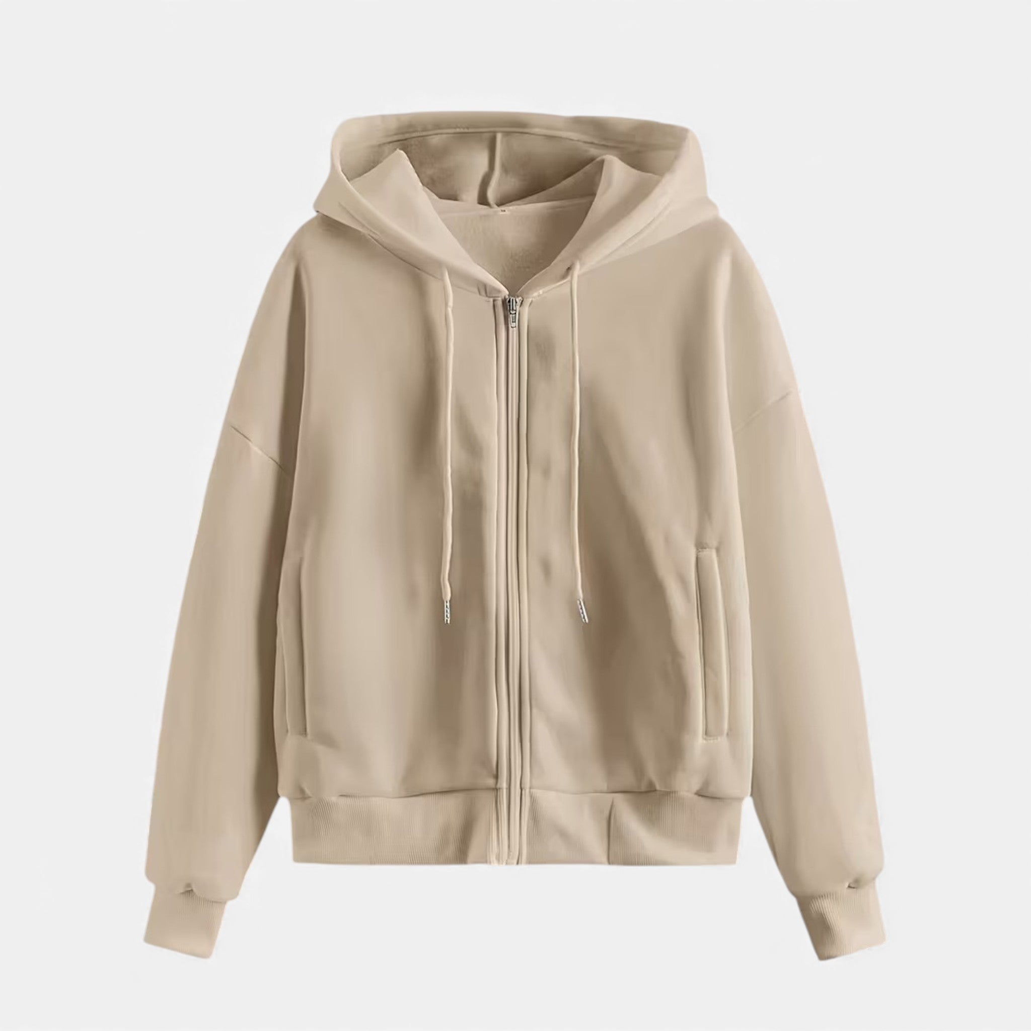 Women's Zip-Up Knit Hoodie