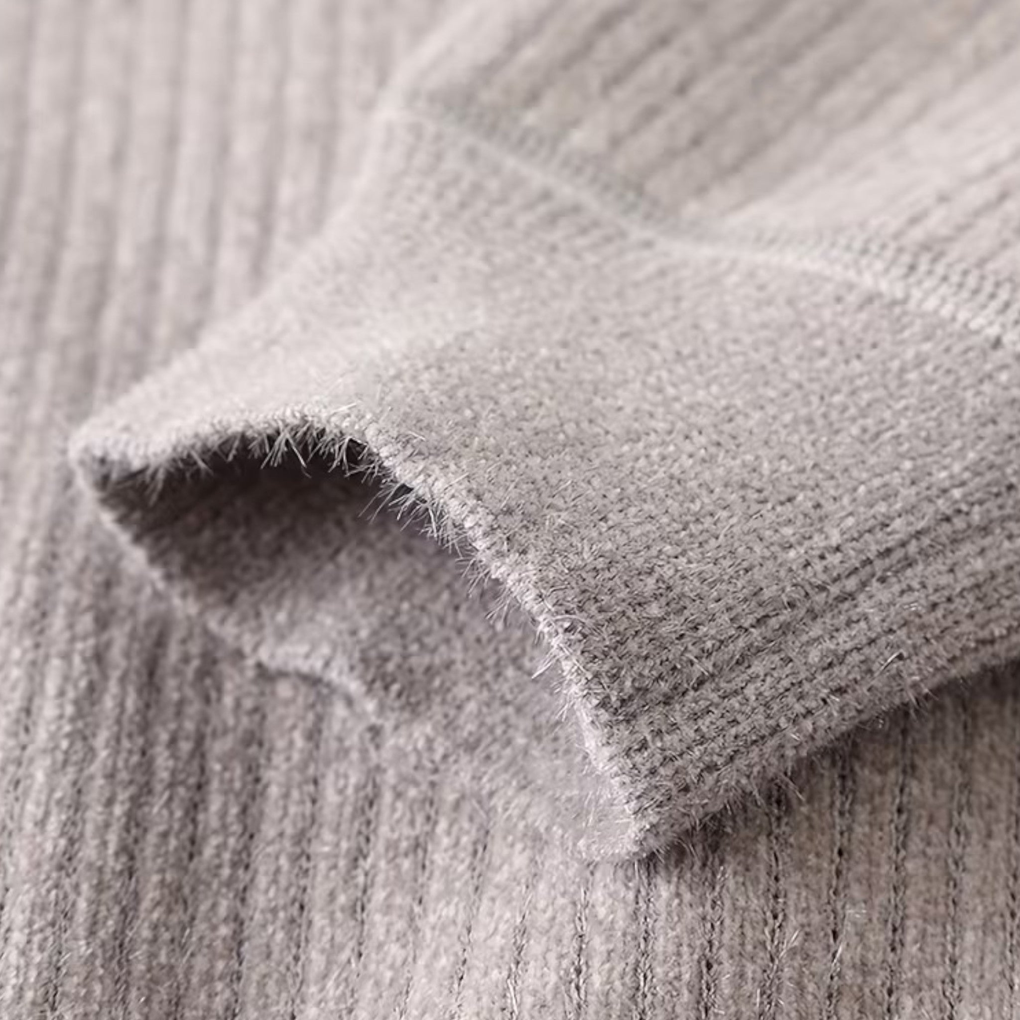 Men's Thick Half-Zip Striped Knit Sweater